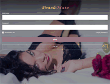 Tablet Screenshot of peachmate.com